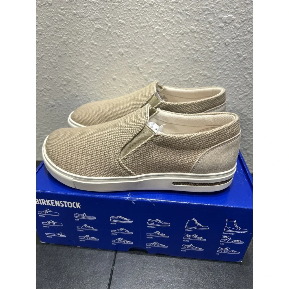 Birkenstock Oswego Textile Suede Sandcastle EU 40 US L9 M7 Unisex